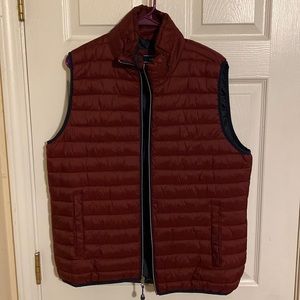 Burgundy Izod Puffer Vest